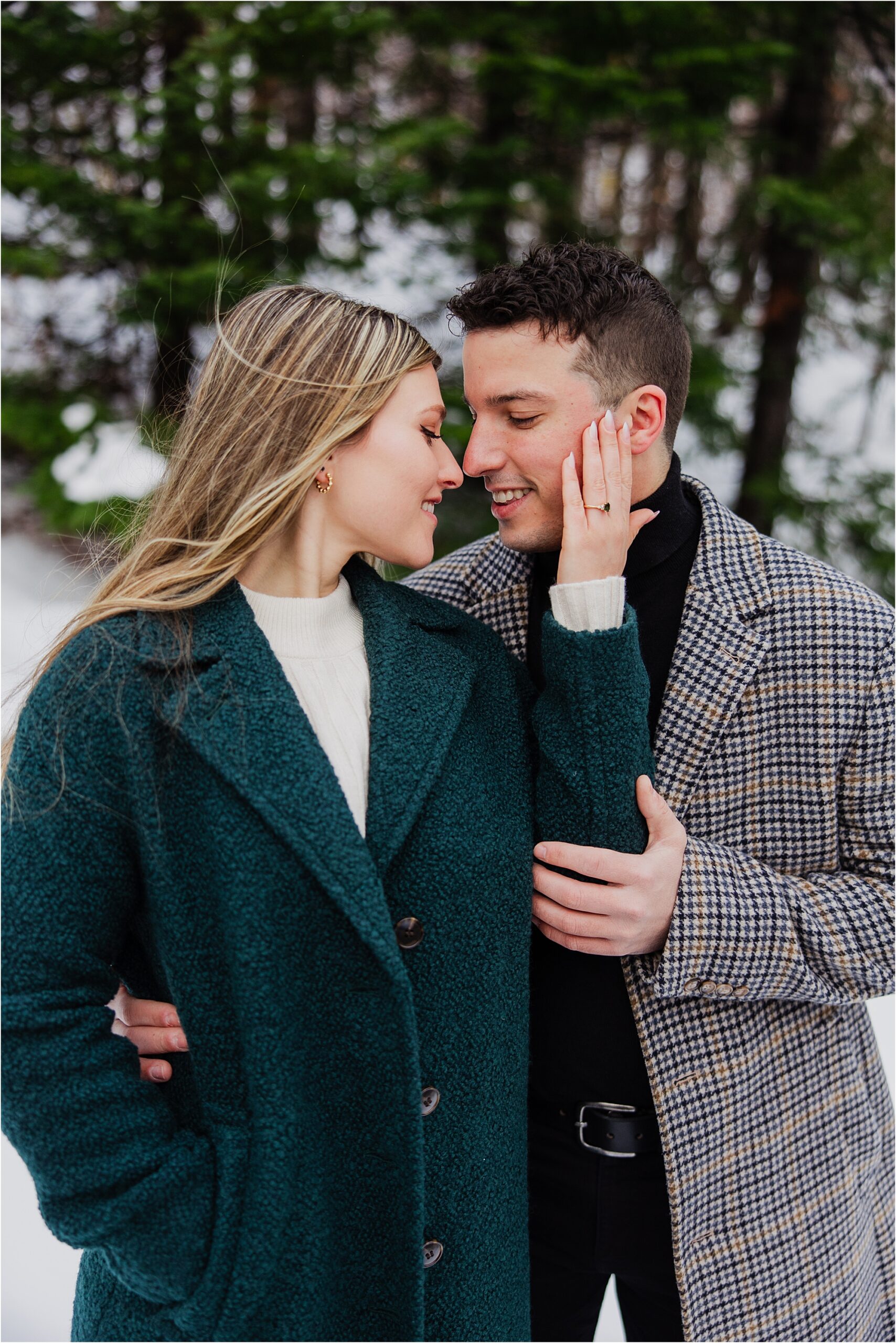 snowboarding engagement session