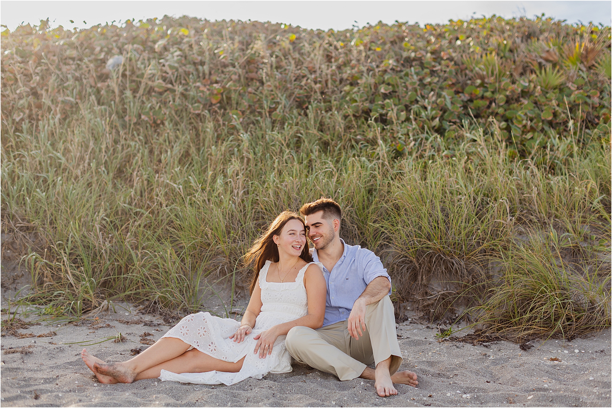 South Florida beach engagement photos