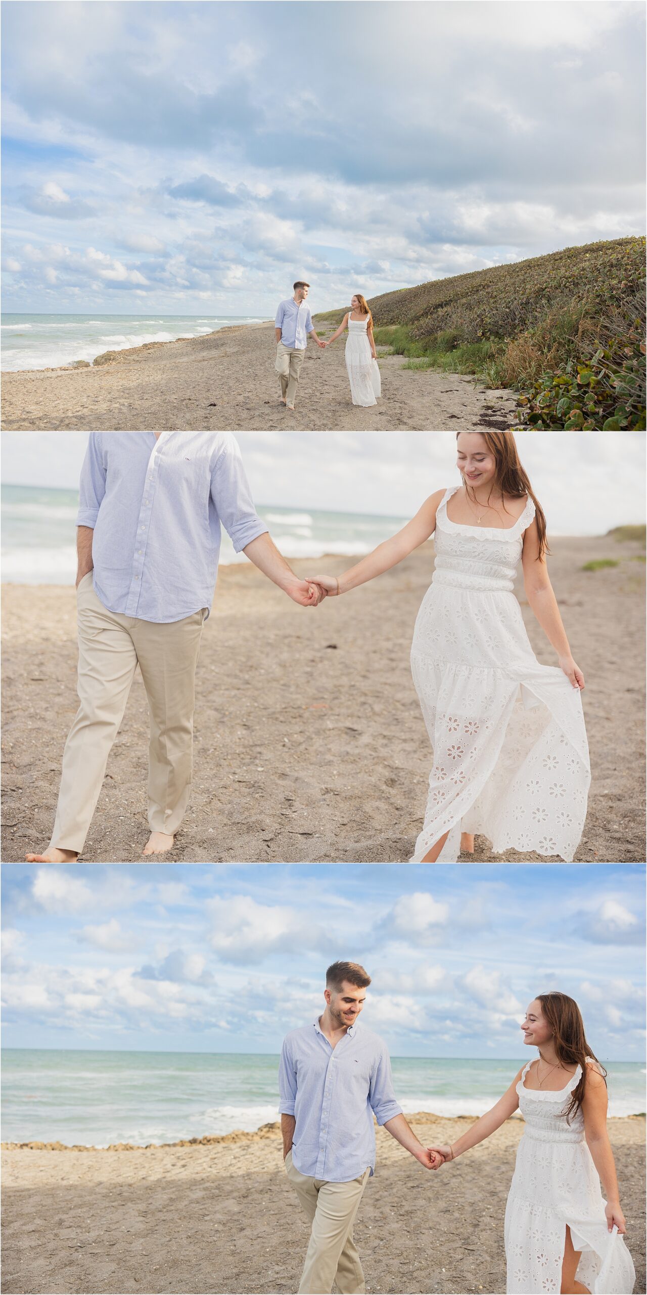 South Florida beach engagement photos