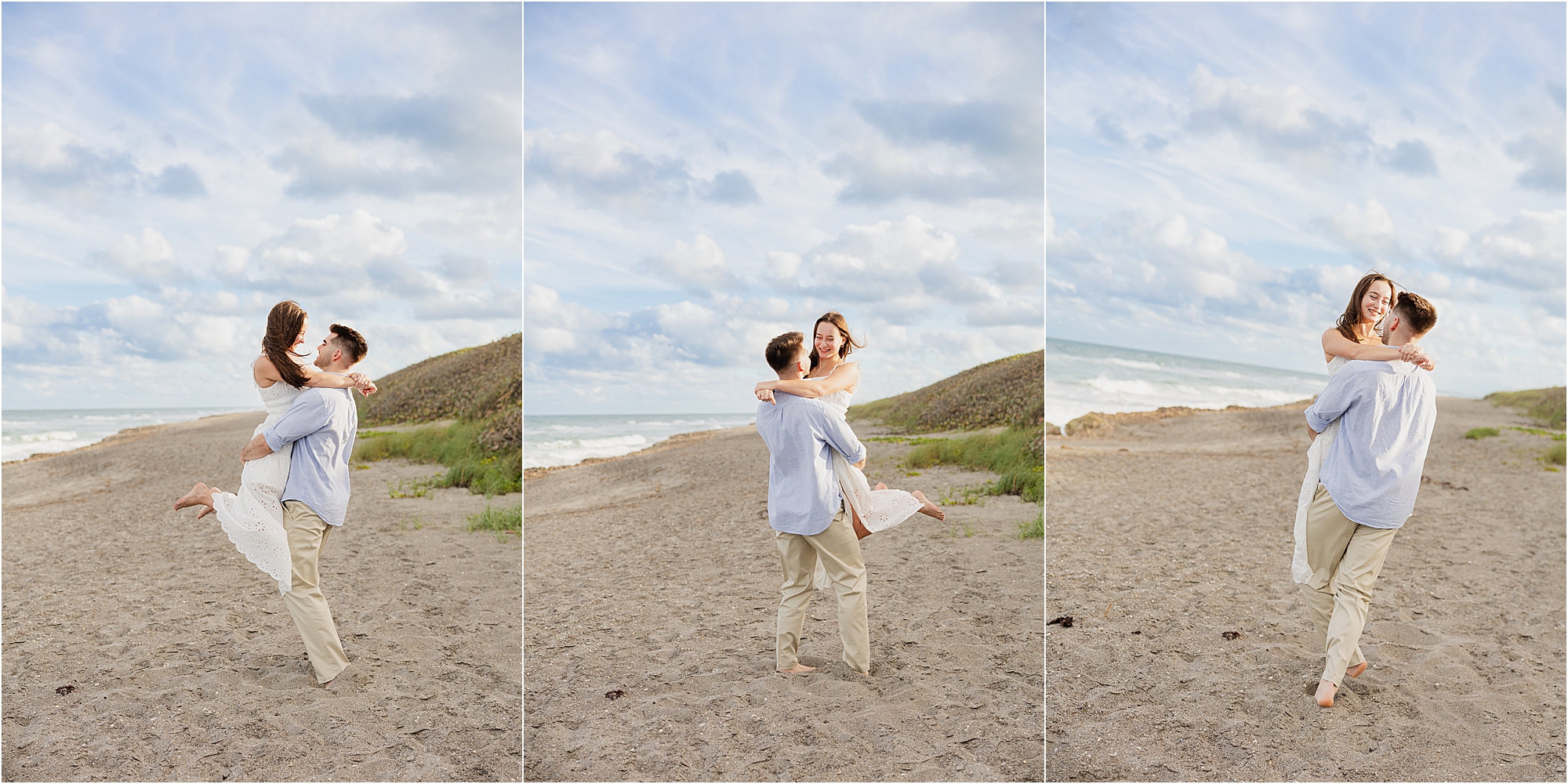 South Florida beach engagement photos