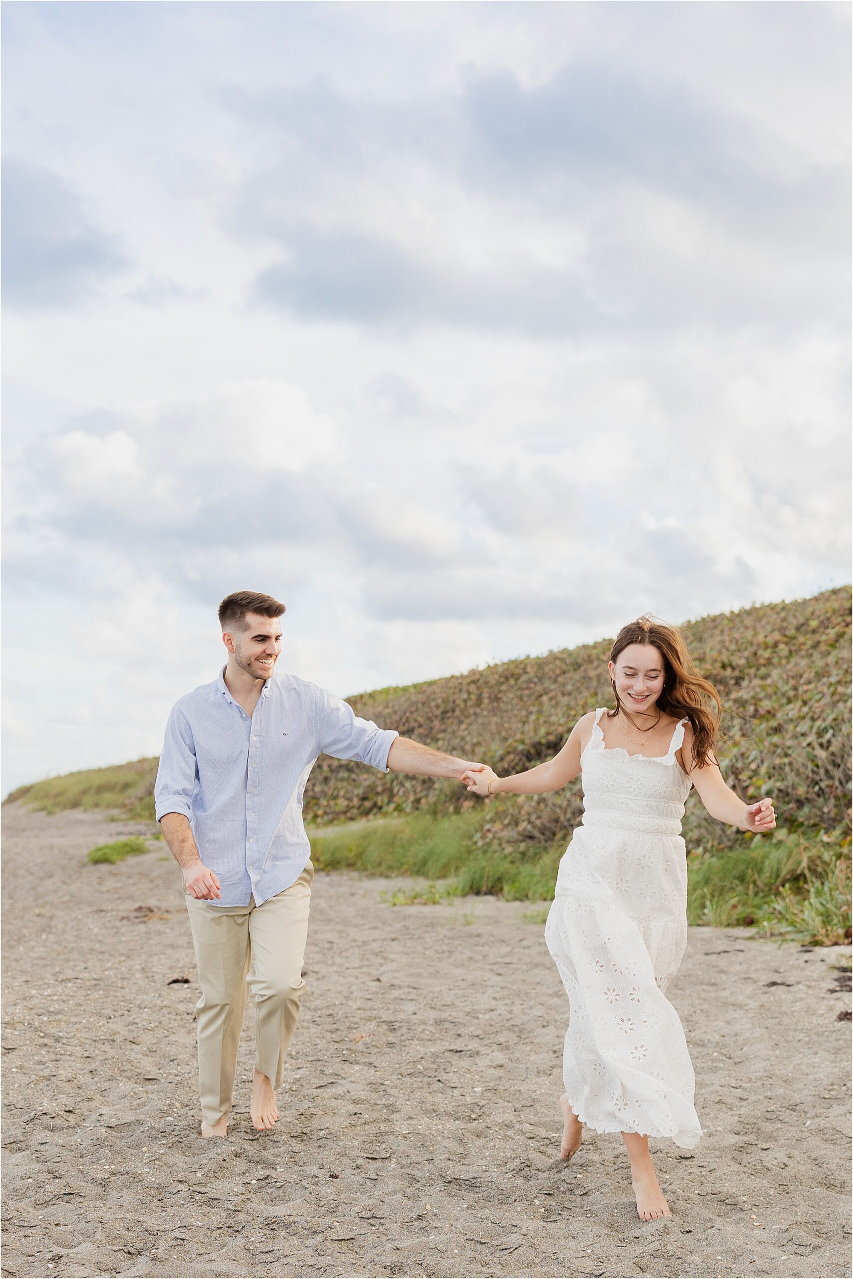 South Florida beach engagement photos