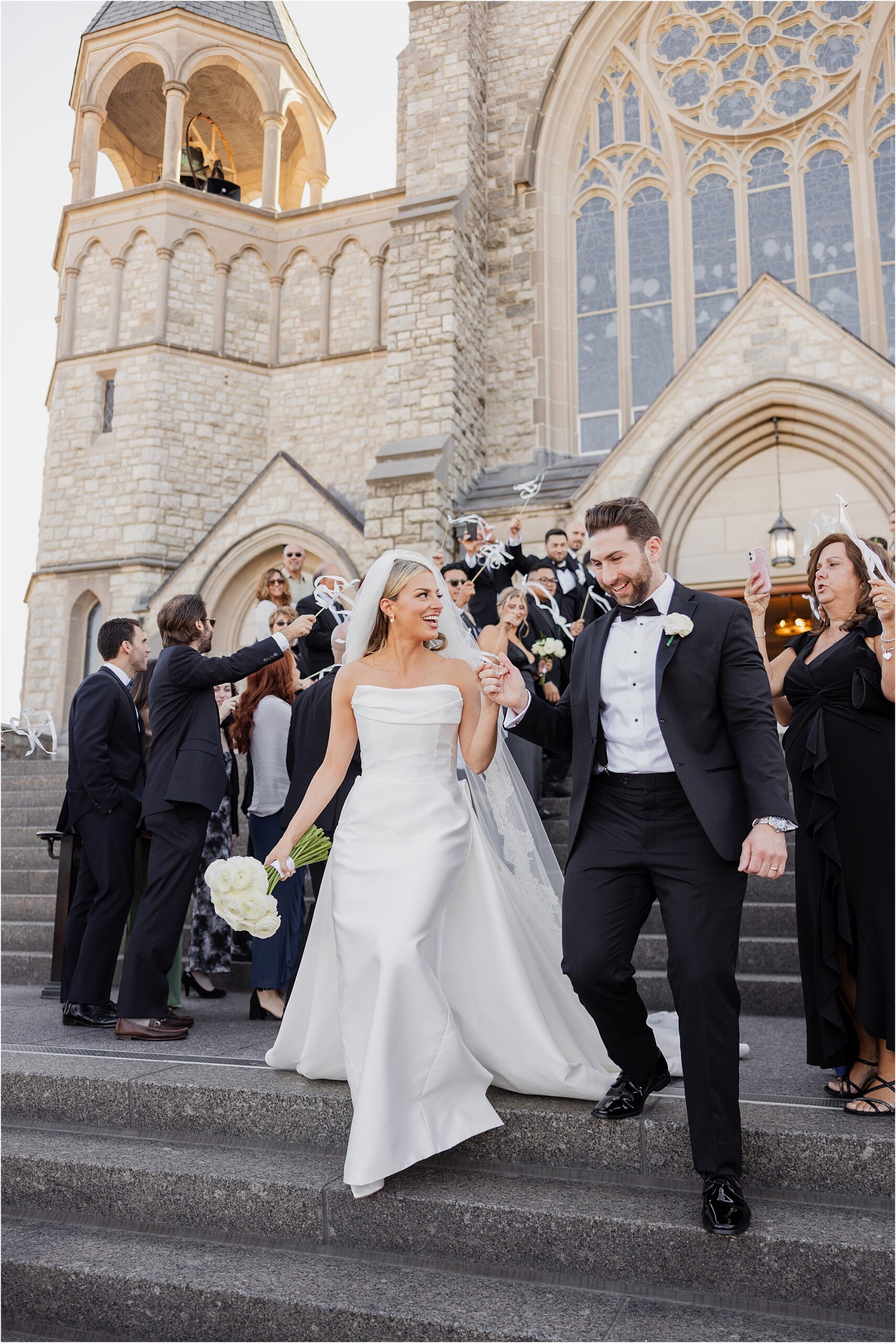 bride and groom ceremony at St. Teresa of Avila Church