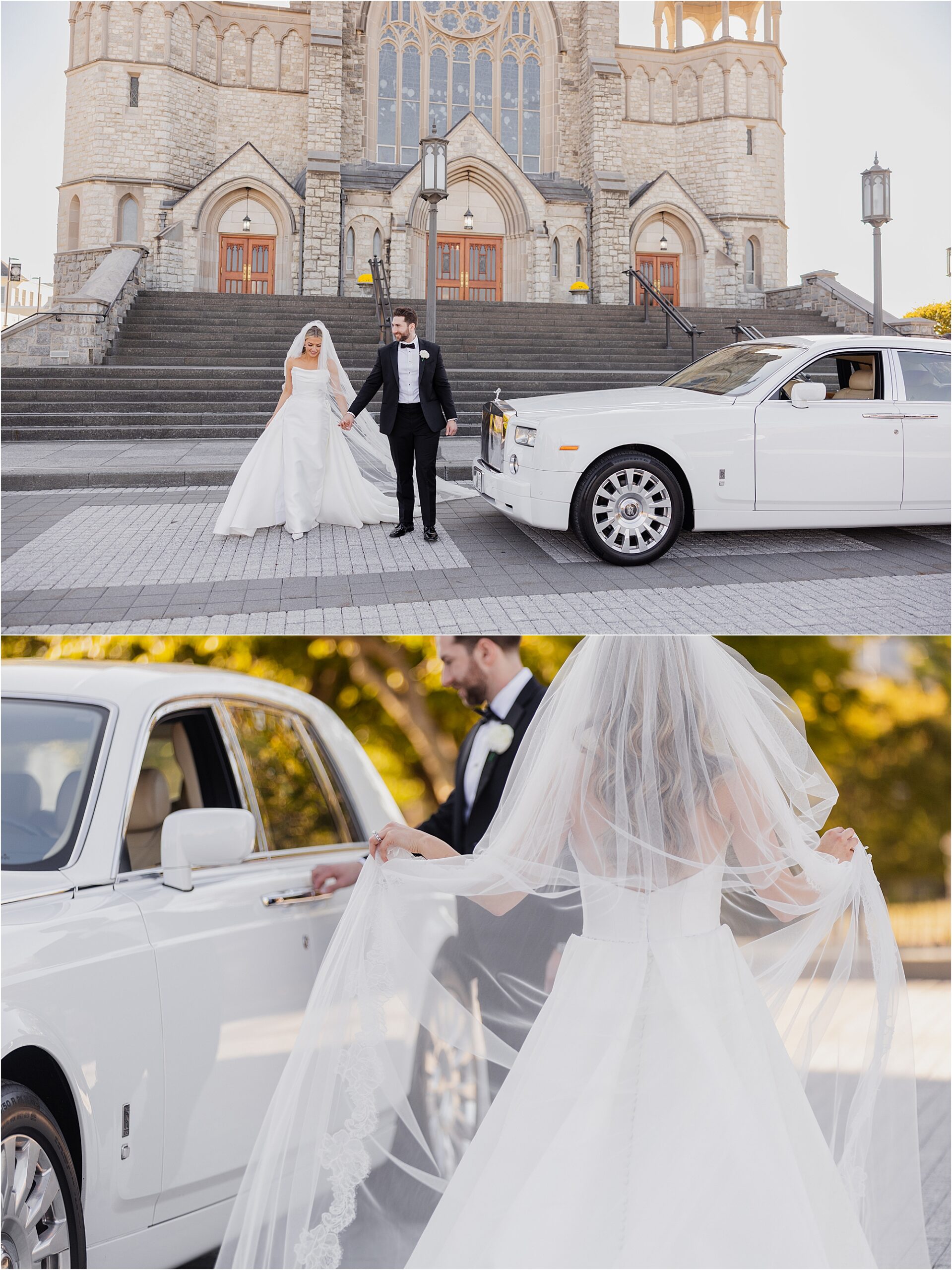 bride and groom ceremony at St. Teresa of Avila Church
