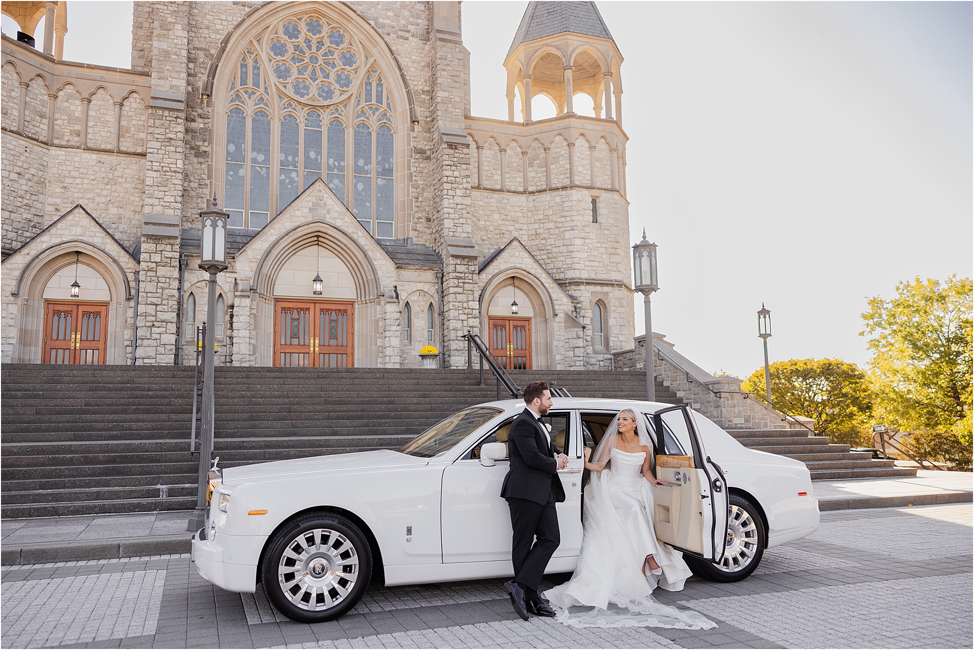 bride and groom ceremony at St. Teresa of Avila Church